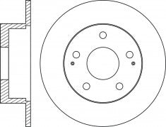 Rotor Disc, NIBK, 4840134000, RN1889, SSANGYONG (018710)