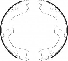 NIBK, Brake Shoes, 44060-8J00K, FN0643, NISSAN