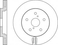 Rotor Disc, NIBK, 43512-48130, RN1931V, TOYOTA (018901)