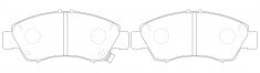 NIBK, Brake Pad, A-377WK, PN8265, AKEBONO