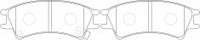 ผ้าเบรค NIBK 581012DA00 PN0542 HYUNDAI (017420)