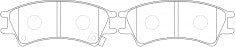 ผ้าเบรค NIBK 581012DA00 PN0542 HYUNDAI (017420)