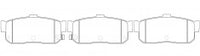 NIBK, Brake Pad, A-346WK, PN2224, AKEBONO