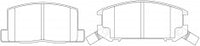 ผ้าเบรค NIBK, A-146WK, PN1276, AKEBONO (019075)