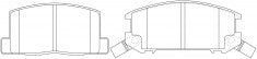 NIBK, Brake Pad, A-146WK, PN1276, AKEBONO
