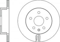 Rotor Disc, NIBK, 562280B, RN1234V, BENDIX (018333)