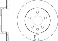 Rotor Disc, NIBK, 562280B, RN1234V, BENDIX (018333)