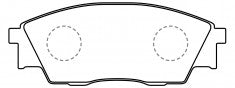 NIBK, Brake Pad, A-253K, PN7181, AKEBONO