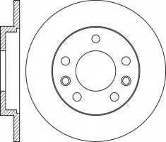 Rotor Disc, NIBK, 16 107 619 80, RN1862, PEUGEOT (018608)