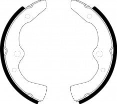 NIBK, Brake Shoes, NR-3523, FN3327, AKEBONO