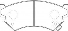 NIBK, Brake Pad, A-329WK, PN7305, AKEBONO