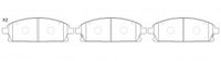 NIBK, Brake Pad, A-450WK, PN2389, AKEBONO