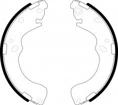 NIBK, Brake Shoes, K3391, FN3391, KASHIYAMA