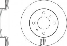 Rotor Disc, NIBK, 562011B, RN1103V, BENDIX (018188)