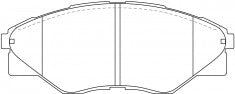 ผ้าเบรค NIBK DB 1985, PN1802, BENDIX (019040)