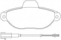 NIBK, Brake Pad, 571523B, PN0287W, BENDIX EUR