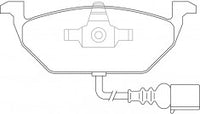 NIBK, Brake Pad, 1J0 698 151D, PN0148W, AUDI