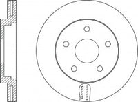 Rotor Disc, NIBK, 4 510 722, RN1520V, FORD (017245)