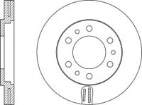 จานโรเตอร์, NIBK, 562063B, RN1395V, BENDIX (017573)