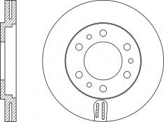 Rotor Disc, NIBK, 562063B, RN1395V, BENDIX (017573)