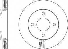Rotor Disc, NIBK, 4605A068, RN1212V, MITSUBISHI (018200)