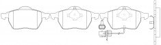 NIBK, Brake Pad, AN-4007WK, PN0300W, AKEBONO