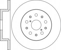 Rotor Disc, NIBK, 42431-30260, RN1225, LEXUS (018831)