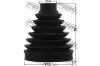Drive Shaft Boot၊ FEBEST၊ 44017-SEF-E00၊ 0117-NCP90၊ ACURA (066710)