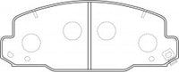 NIBK, Brake Pad, A-410WK, PN1330, AKEBONO