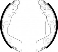 NIBK, Brake Shoes, K3434, FN3434, KASHIYAMA