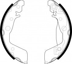 NIBK, Brake Shoes, K3434, FN3434, KASHIYAMA