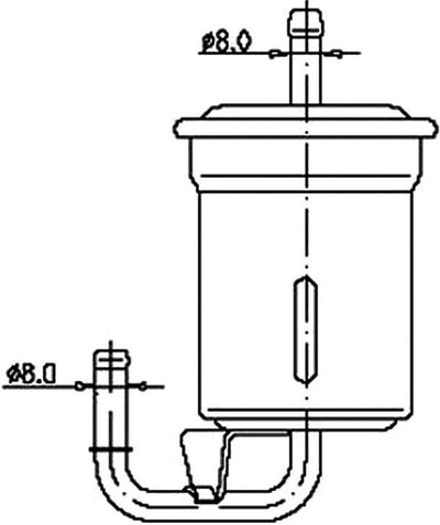 JS,, Petrol Filter (INJECTOR & CARBURETOR), 043-0975, FS9091, MAZDA