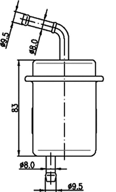 JS,, Petrol Filter (INJECTOR & CARBURETOR), G503-13-480, FS9214, MAZDA