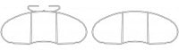 NIBK, Brake Pad, 77 01 203 895, PN2828, RENAULT