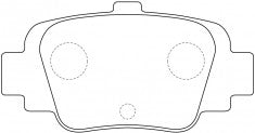 NIBK, Brake Pad, 572415B, PN2210, BENDIX EUR