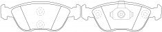 NIBK, Brake Pad, 571457B, PN0020, BENDIX EUR