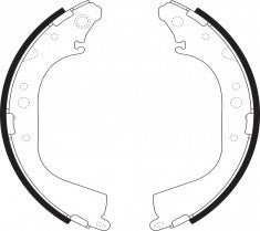 NIBK, Brake Shoes, NR-1064, FN2305, AKEBONO