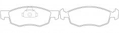 NIBK, Brake Pad, 573295J, PN0131, BENDIX EUR