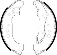 NIBK, Brake Shoes, 6R0 698 525 B, FN0738, SEAT