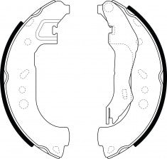 NIBK, Brake Shoes, 6R0 698 525 B, FN0738, SEAT