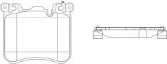 NIBK, Brake Pad, 34 11 4 073 048, PN0495, BMW