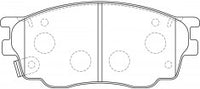 NIBK, Brake Pad, A-680WK, PN5483, AKEBONO