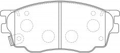NIBK, Brake Pad, A-680WK, PN5483, AKEBONO