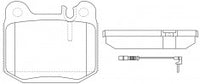 ผ้าเบรค NIBK DB1461 PN0203W BENDIX AUS (018132)