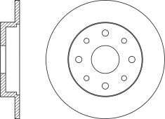 Rotor Disc, NIBK, 5 181 3705, RN1869, FIAT (009521)