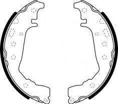 NIBK, Brake Shoes, K2383, FN2383, KASHIYAMA