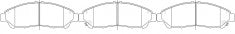 ผ้าเบรค NIBK 45022-STX-A00, PN28001, ACURA (009402)