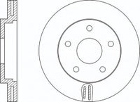 จานโรเตอร์, NIBK, MR510966, RN1365V, CHRYSLER (018172)