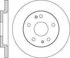 Rotor Disc, NIBK, 562291B, RN1777, BENDIX (017067)