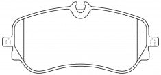ผ้าเบรค NIBK 2H6 698 451, PN0867, MAN (017787)